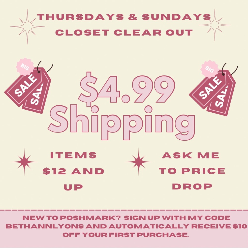 Poshmark Closet Clear Out Sale
